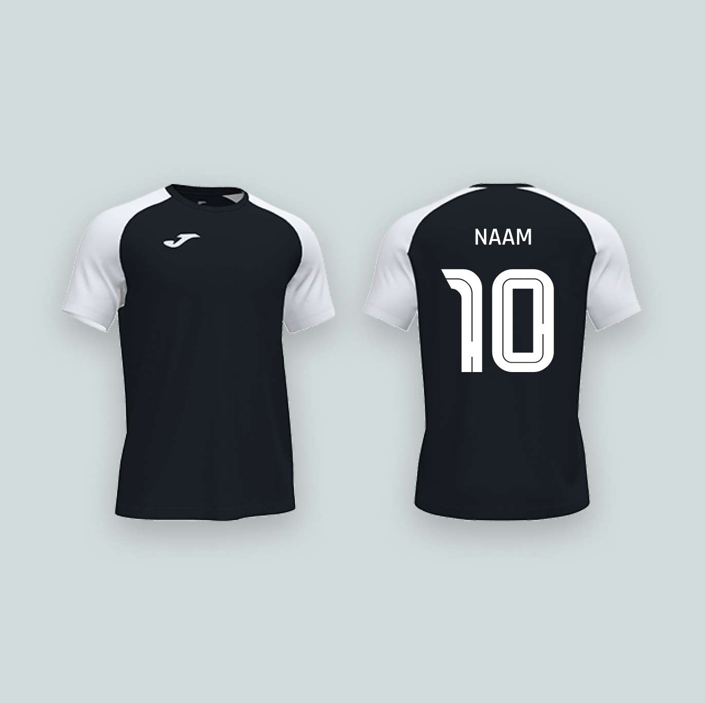Joma Academy IV Zwart/Wit Trui met naam en nummer